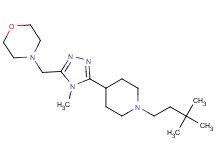 4-({5-[1-(3,3-dimethylbutyl)piperidin-4-yl]-4-methyl-4H-1,2,4-triazol-3-yl}methyl)morpholine