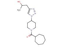 1-{1-[1-(cycloheptylcarbonyl)piperidin-4-yl]-1H-1,2,3-triazol-4-yl}propan-2-ol