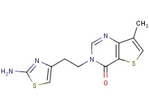 3-[2-(2-amino-1,3-thiazol-4-yl)ethyl]-7-methylthieno[3,2-d]pyrimidin-4(3H)-one
