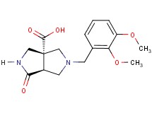 (3aR*,6aS*)-5-(2,3-dimethoxybenzyl)-1-oxohexahydropyrrolo[3,4-c]pyrrole-3a(1H)-carboxylic acid