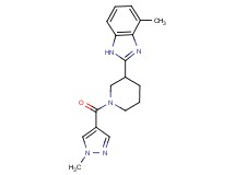 4-methyl-2-{1-[(1-methyl-1H-pyrazol-4-yl)carbonyl]-3-piperidinyl}-1H-benzimidazole
