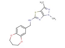 N-(3,4-dihydro-2H-1,5-benzodioxepin-7-ylmethyl)-1,3-dimethyl-1H-pyrazolo[3,4-d][1,3]thiazol-5-amine