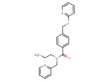 N-propyl-N-(pyridin-2-ylmethyl)-4-[(pyridin-2-ylthio)methyl]benzamide