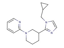 2-{3-[1-(cyclopropylmethyl)-1H-imidazol-2-yl]-1-piperidinyl}pyridine