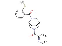 (1S*,5R*)-6-[2-(methylthio)benzoyl]-3-(pyridin-2-ylcarbonyl)-3,6-diazabicyclo[3.2.2]nonane
