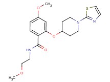 4-methoxy-N-(2-methoxyethyl)-2-{[1-(1,3-thiazol-2-yl)piperidin-4-yl]oxy}benzamide