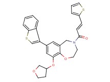 7-(1-benzothien-3-yl)-9-(tetrahydro-3-furanyloxy)-4-[(2E)-3-(2-thienyl)-2-propenoyl]-2,3,4,5-tetrahydro-1,4-benzoxazepine