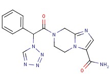 7-[phenyl(1H-tetrazol-1-yl)acetyl]-5,6,7,8-tetrahydroimidazo[1,2-a]pyrazine-3-carboxamide