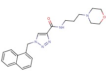 N-[3-(4-morpholinyl)propyl]-1-(1-naphthylmethyl)-1H-1,2,3-triazole-4-carboxamide