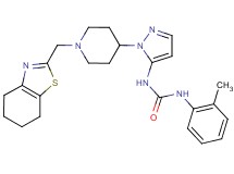 N-(2-methylphenyl)-N'-{1-[1-(4,5,6,7-tetrahydro-1,3-benzothiazol-2-ylmethyl)-4-piperidinyl]-1H-pyrazol-5-yl}urea