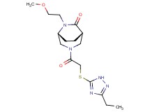 (1S*,5R*)-3-{[(3-ethyl-1H-1,2,4-triazol-5-yl)thio]acetyl}-6-(2-methoxyethyl)-3,6-diazabicyclo[3.2.2]nonan-7-one