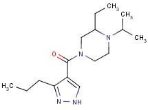 2-ethyl-1-isopropyl-4-[(3-propyl-1H-pyrazol-4-yl)carbonyl]piperazine