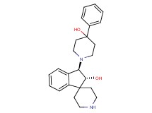 (2R*,3R*)-3-(4-hydroxy-4-phenyl-1-piperidinyl)-2,3-dihydrospiro[indene-1,4'-piperidin]-2-ol