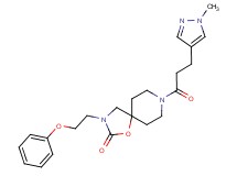 8-[3-(1-methyl-1H-pyrazol-4-yl)propanoyl]-3-(2-phenoxyethyl)-1-oxa-3,8-diazaspiro[4.5]decan-2-one