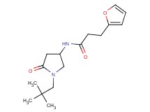 N-[1-(2,2-dimethylpropyl)-5-oxo-3-pyrrolidinyl]-3-(2-furyl)propanamide