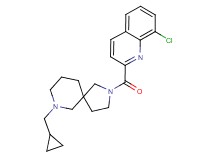 8-chloro-2-{[7-(cyclopropylmethyl)-2,7-diazaspiro[4.5]dec-2-yl]carbonyl}quinoline