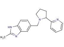 2-methyl-5-{[2-(2-pyridinyl)-1-pyrrolidinyl]methyl}-1H-benzimidazole bis(trifluoroacetate)