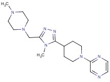 2-(4-{4-methyl-5-[(4-methylpiperazin-1-yl)methyl]-4H-1,2,4-triazol-3-yl}piperidin-1-yl)pyrazine