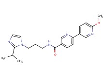 N-[3-(2-isopropyl-1H-imidazol-1-yl)propyl]-6'-methoxy-2,3'-bipyridine-5-carboxamide