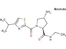(4R)-4-amino-N-ethyl-1-[(4-isopropyl-1,3-thiazol-2-yl)carbonyl]-L-prolinamide