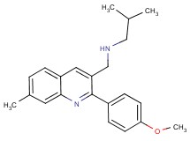 N-{[2-(4-methoxyphenyl)-7-methyl-3-quinolinyl]methyl}-2-methyl-1-propanamine