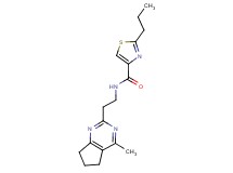 N-[2-(4-methyl-6,7-dihydro-5H-cyclopenta[d]pyrimidin-2-yl)ethyl]-2-propyl-1,3-thiazole-4-carboxamide