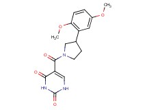 5-{[3-(2,5-dimethoxyphenyl)-1-pyrrolidinyl]carbonyl}-2,4(1H,3H)-pyrimidinedione