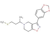 3-(1,3-benzodioxol-5-yl)-5-[1-methyl-3-(methylthio)propyl]-4,5,6,7-tetrahydroisoxazolo[4,5-c]pyridine