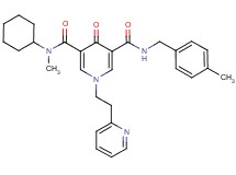 N-cyclohexyl-N-methyl-N'-(4-methylbenzyl)-4-oxo-1-[2-(2-pyridinyl)ethyl]-1,4-dihydro-3,5-pyridinedicarboxamide