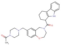1-{[7-[(4-acetyl-1-piperazinyl)methyl]-2,3-dihydro-1,4-benzoxazepin-4(5H)-yl]carbonyl}-2,3,4,9-tetrahydro-1H-carbazole