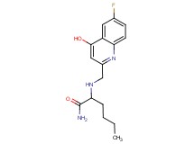 N~2~-[(6-fluoro-4-hydroxyquinolin-2-yl)methyl]norleucinamide