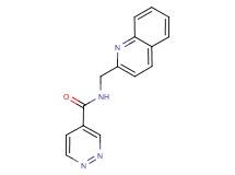N-(quinolin-2-ylmethyl)pyridazine-4-carboxamide