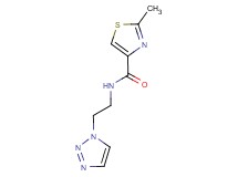 2-methyl-N-[2-(1H-1,2,3-triazol-1-yl)ethyl]-1,3-thiazole-4-carboxamide