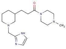 1-{3-[1-(1H-imidazol-2-ylmethyl)-3-piperidinyl]propanoyl}-4-methylpiperazine