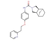 (1R*,2R*,6S*,7S*)-N-[4-(2-pyridin-2-ylethoxy)phenyl]-4-azatricyclo[5.2.1.0~2,6~]decane-4-carboxamide
