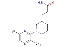 3-[1-(3,6-dimethyl-2-pyrazinyl)-3-piperidinyl]propanamide