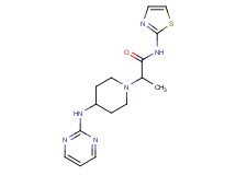 2-[4-(pyrimidin-2-ylamino)piperidin-1-yl]-N-1,3-thiazol-2-ylpropanamide