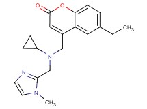 4-({cyclopropyl[(1-methyl-1H-imidazol-2-yl)methyl]amino}methyl)-6-ethyl-2H-chromen-2-one