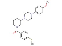 1-(4-methoxyphenyl)-4-{1-[4-(methylthio)benzoyl]-3-piperidinyl}piperazine