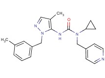 N-cyclopropyl-N'-[4-methyl-1-(3-methylbenzyl)-1H-pyrazol-5-yl]-N-(pyridin-4-ylmethyl)urea