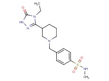 4-{[3-(4-ethyl-5-oxo-4,5-dihydro-1H-1,2,4-triazol-3-yl)piperidin-1-yl]methyl}-N-methylbenzenesulfonamide