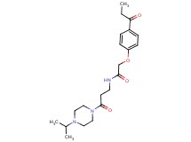 N-[3-(4-isopropylpiperazin-1-yl)-3-oxopropyl]-2-(4-propionylphenoxy)acetamide