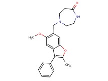 1-[(5-methoxy-2-methyl-3-phenyl-1-benzofuran-6-yl)methyl]-1,4-diazepan-5-one