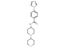 4-(1H-imidazol-1-yl)-N-[1-(tetrahydro-2H-thiopyran-4-yl)piperidin-4-yl]benzamide