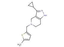 3-cyclopropyl-5-[(5-methyl-2-thienyl)methyl]-4,5,6,7-tetrahydro-1H-pyrazolo[4,3-c]pyridine