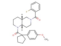 (4aR*,8aS*)-6-(2-fluorobenzoyl)-1-{[1-(4-methoxyphenyl)cyclopentyl]carbonyl}decahydro-1,6-naphthyridine