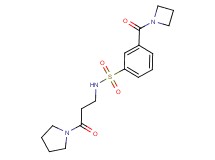 3-(azetidin-1-ylcarbonyl)-N-(3-oxo-3-pyrrolidin-1-ylpropyl)benzenesulfonamide