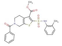 methyl 6-benzoyl-2-{[(2-methylphenyl)amino]sulfonyl}-4,5,6,7-tetrahydrothieno[2,3-c]pyridine-3-carboxylate