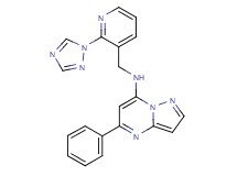 5-phenyl-N-{[2-(1H-1,2,4-triazol-1-yl)pyridin-3-yl]methyl}pyrazolo[1,5-a]pyrimidin-7-amine