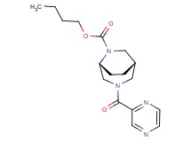 butyl (1S*,5R*)-3-(2-pyrazinylcarbonyl)-3,6-diazabicyclo[3.2.2]nonane-6-carboxylate